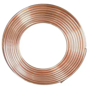 Tube recuit - Cuivre - 5 m - Diamètre 12 mm - Orange - NuVendu parcdiscount