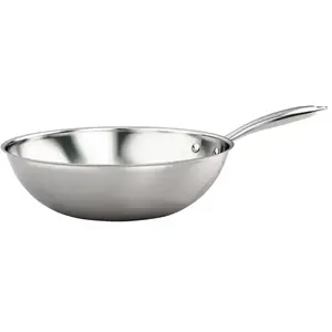 Wok Arthur Martin 28cm InoxVendu parelectro-depot-be