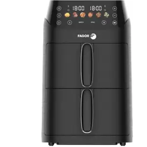 Fagor Friteuse sans huile 2x2.5l 2000w noir - fg3301 pas cher