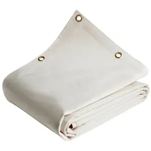 Bâche Brise vue Blanc Crème 2x3 m LP640BV - Garantie 8 ans - Brise vent occultant en pvc - Pare vue jardin - Tecplast pas cher