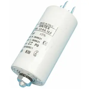 Candy 12,5UF-400-450V CONDENSATEUR FIXATION ÉCROU CENTRAL POUR LAVE LINGE - BVMPIECES pas cher