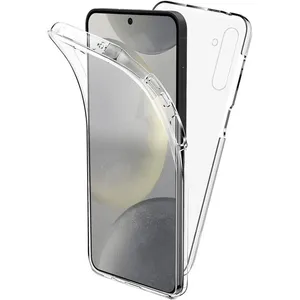 1001 COQUES Coque intégrale 360 - Samsung - Galaxy S24 - Transparent - Semi-rigide - Protection contre chocs pas cher