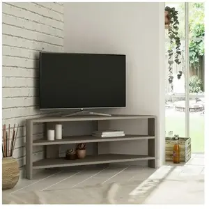 Meuble TV dangle rangements ouverts - finition moka MARFA pas cher