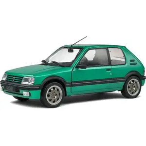 Voiture Miniature de Collection - SOLIDO 1/18 - PEUGEOT 205 GTi - 1992 - Green - 1801712 pas cher