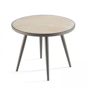 Oviala - Table basse de jardin ronde plateau en céramique - Tivoli pas cher