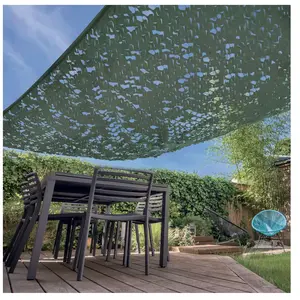 Comparateur de prix : Voile d'ombrage réversible "Camouflage" 3 x 4m vert - Oviala