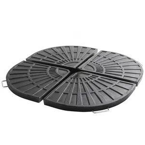 Lot de 4 dalles de parasol lestées - Oviala pas cher