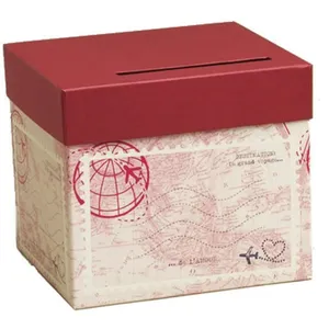 Urne carton mariage Voyage pas cher