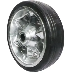 Galet jante métal plein 200x55x20 mm   Charge 400 kg roue jockey pas cher