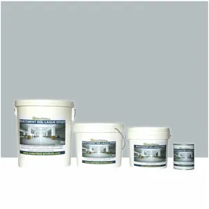 MATPRO Peinture laque époxy sol et mur Kit de 2.5 Kg Gris Clair RAL 7035Vendu parcdiscount