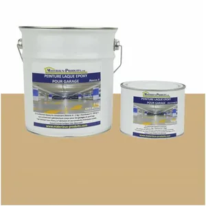 MATPRO Peinture laque époxy pour garage Kit de 1 Kg Jaune Sable RAL 1001 pas cher