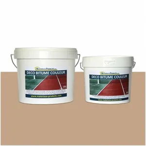 Peinture résine pour bitume enrobé - 36 Kg Marron clair Matpro pas cher