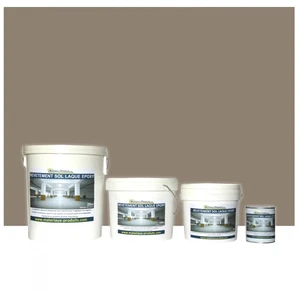 MATPRO Peinture laque époxy sol et mur Kit de 1 Kg Taupe RAL 1019Vendu parcdiscount