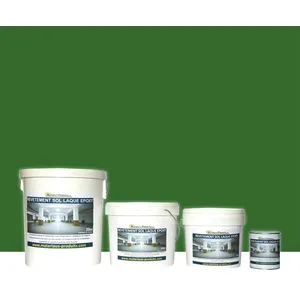 MATPRO Peinture laque époxy sol et mur Kit de 10 Kg Vert Gazon RAL 6010Vendu parcdiscount