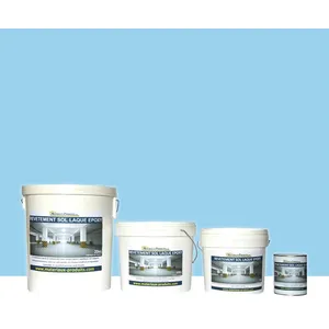 MATPRO Peinture laque époxy sol et mur Kit de 1 Kg Bleu Piscine RAL 220 80 20Vendu parcdiscount