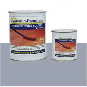 Peinture époxy sol et mur Mat - 10 Kg Gris béton Matpro pas cher