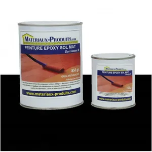 Peinture époxy sol et mur Mat - 1 Kg Noir Matpro pas cher