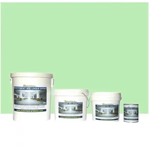 MATPRO Peinture laque époxy sol et mur Kit de 2,5 Kg Vert Pastel RAL 6019 pas cher