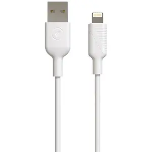 MUVIT FOR CHANGE Câble USB A / Lightning MFi - 3 m - Blanc pas cher