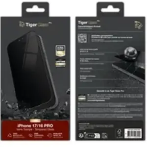 Protège-écran en verre trempé TigerGlass Pro Confidentiel 9H+ pour iPhone 17 et iPhone 16 Pro pas cher