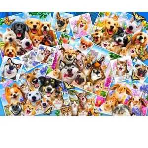 Bluebird Puzzle Selfie Pet Collage Puzzle-F-90232 pas cher