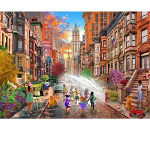 Bluebird Puzzle Journées d'Eté Chaudes à New York Puzzle-F-90966 pas cher