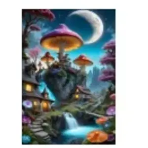 Bluebird Puzzle Mushroom Town Puzzle-F-90930 pas cher