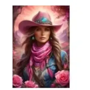 Bluebird Puzzle Pink Cowgirl Puzzle-F-90928 pas cher