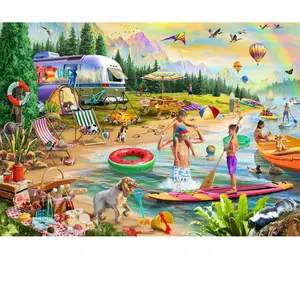 Bluebird Puzzle Camp d'Eté de Lakeside Puzzle-F-90978 pas cher