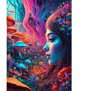 Bluebird Puzzle Le Monde des Champignons Puzzle-F-90955 pas cher