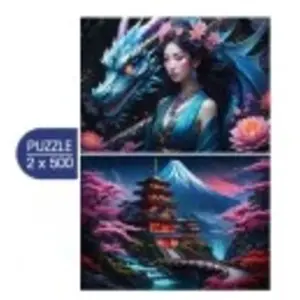 Bluebird Puzzle 2 Puzzles - Japan Spirit - Asia Collection Puzzle-F-90950 pas cher