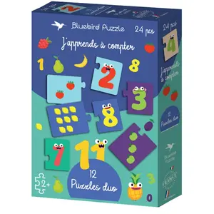 Bluebird Puzzle Puzzles duo - J'apprends à Compter Puzzle-F-90898 pas cher