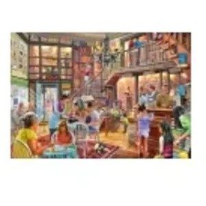 Bluebird Puzzle Bookshop Tearoom Puzzle-F-90573 pas cher