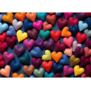 Bluebird Puzzle Coeurs Multicolores Puzzle-F-90546 pas cher