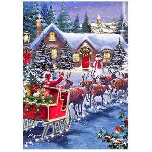 Bluebird Puzzle Santa And Sleigh Puzzle-F-90519 pas cher