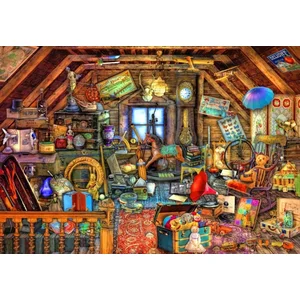 Bluebird Puzzle Hidden Object Attic Puzzle-F-90557 pas cher