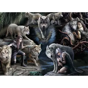 Bluebird Puzzle Anne Stokes - Wolf Collage Puzzle-F-90037 pas cher