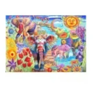 Bluebird Puzzle Elephants in the Garden Puzzle-F-90015