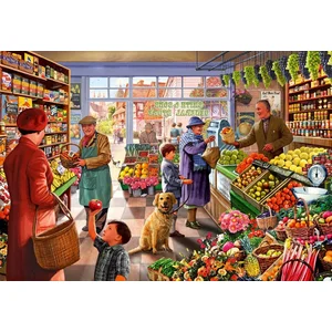 Bluebird Puzzle Village Greengrocer Puzzle-F-90666 pas cher