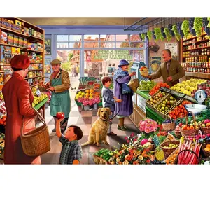 Bluebird Puzzle Village Greengrocer Puzzle-F-90667 pas cher