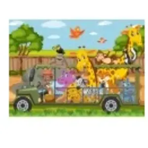 Bluebird Puzzle Les Animaux du Zoo Puzzle-F-90631 pas cher