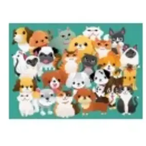 Bluebird Puzzle Miaou, Ouaf Puzzle-F-90646 pas cher