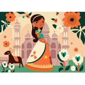 Bluebird Puzzle La Princesse Indienne Puzzle-F-90647 pas cher