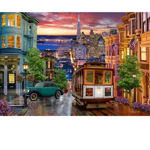 Bluebird Puzzle San Francisco Trolley Puzzle-F-90466 pas cher