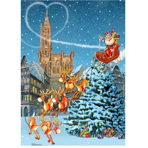 Bluebird puzzel Cathédrale de Strasbourg à Noël - 12 stukjes. pas cher