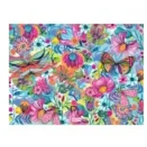 Bluebird puzzel Fleurs et Papillons - 1000 stukjes. pas cher