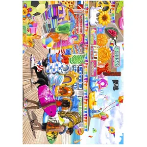 Bluebird Puzzle Beach Shop Puzzle-F-90739 pas cher