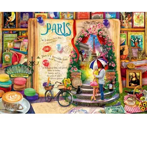Bluebird Puzzle Life is an Open Book Paris Puzzle-F-90712 pas cher