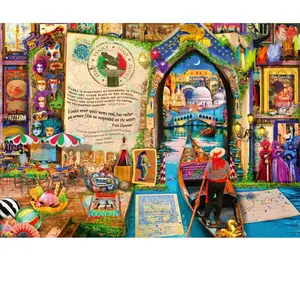 Bluebird Puzzle Life is an Open Book Venice Puzzle-F-90715