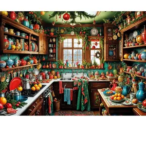 Bluebird Puzzle Cuisine Rustique de Noël Puzzle-F-91092 pas cher